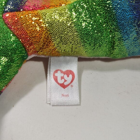 Ty Beanie Boos Nori Narwhal Whale Rainbow Fish Plush Stuffed Animal 2019 - Picture 4 of 7